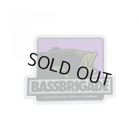 [Bass Brigade] 4" BOXED BASS STICKER - PURPLE (code:BRD130)