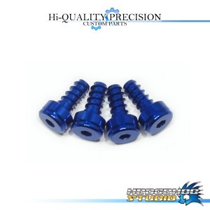 Photo1: 【SHIMANO】Duralumin Screw Set 5-5-5-5 【CAENAN】 SAPPHIRE BLUE