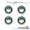 Photo2: [DAIWA] Handle Knob Bearing kit forT3 BALLISTIC, MX (+4BB) (2)