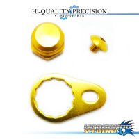 【SHIMANO】 Handle Lock Nut Set B-type 【M size】 GOLD