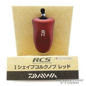 Photo1: [DAIWA genuine/SLP WORKS] RCS I-Shaped Cork Handle Knob (Red) *HKIC