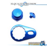 【DAIWA】 Handle Lock Nut Set B-type 【M size】 SAPPHIRE BLUE