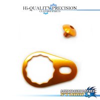 【DAIWA】 Handle Lock Retainer & Screw [M size] (No Nut) ORANGE