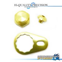 【DAIWA】 Handle Lock Nut Set B-type 【M size】 CHAMPAGNE GOLD