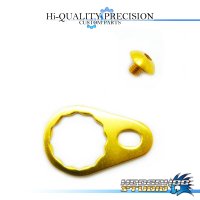 【DAIWA】 Handle Lock Retainer & Screw [M size] (No Nut) GOLD