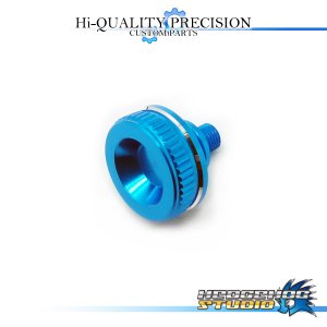 Photo1: 【SHIMANO】 Mechanical Brake Knob 【BFS】 Superior PLATINUM x SKY BLUE