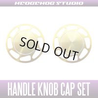 【Abu】 Handle Knob Cap Set 【L size】 Ver.2 Superior CHAMPAGNE GOLD