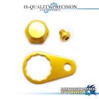 【Abu】 Handle Lock Nut Set 【M size】 GOLD