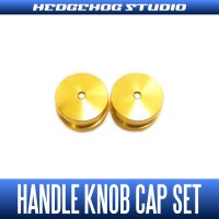 【SHIMANO】 Handle Knob Cap 【S size】 GOLD - 2 pieces