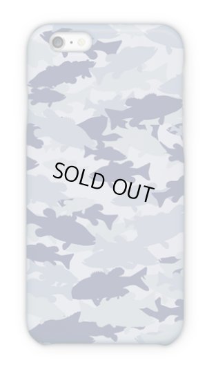 Photo1: 【Angler's Case】Cell-phone Case - BASS Camouflage-large - Light Blue (built-to-order) (Product code： 2015101508)