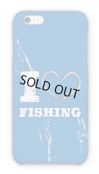 【Angler's Case】Cell-phone Case - I love Fishing - Blue (built-to-order) (Product code： 2015090806)