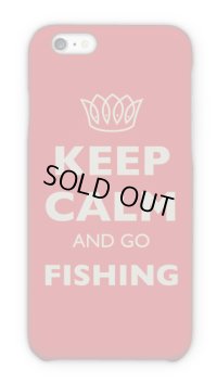 【Angler's Case】Cell-phone Case - KEEP CALM AND GO FISHING - (built-to-order) (Product code： 2015051802)