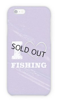 【Angler's Case】Cell-phone Case - I love Fishing - Purple (built-to-order) (Product code：2015090808)