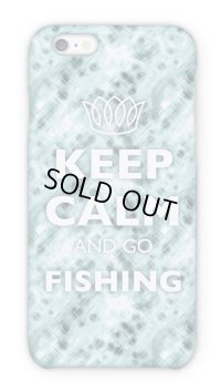 【Angler's Case】Cell-phone Case - KEEP CALM AND GO FISHING - CRISTAL(built-to-order) (Product code： 2015051802)