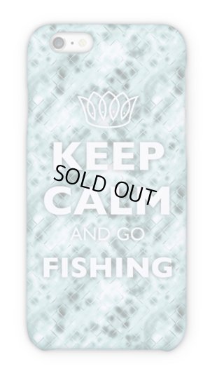 Photo1: 【Angler's Case】Cell-phone Case - KEEP CALM AND GO FISHING - CRISTAL(built-to-order) (Product code： 2015051802)