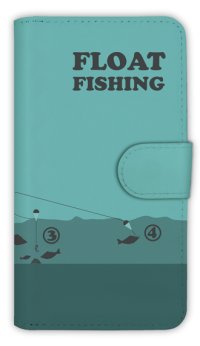 【Angler's Case】【Notebook Type】Cell-phone Case - FLOAT FISHING - (built-to-order) (Product code：diary2015103116)