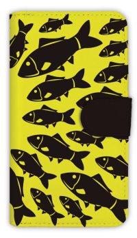 【Angler's Case】【Notebook Type】Cell-phone Case - Yellow Sabmali - (built-to-order) (Product code：diary2015103022)