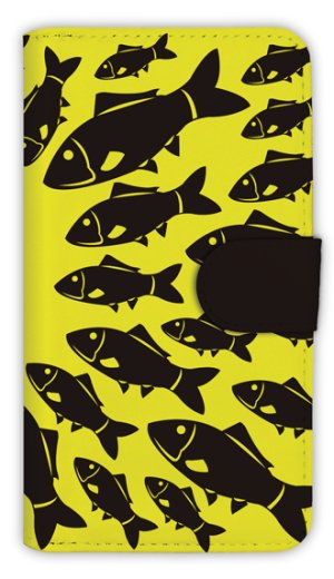 Photo1: 【Angler's Case】【Notebook Type】Cell-phone Case - Yellow Sabmali - (built-to-order) (Product code：diary2015103022)