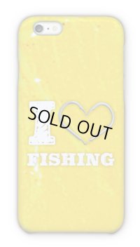 【Angler's Case】Cell-phone Case - I love Fishing - Yellow (built-to-order) (Product code： 2015090805)