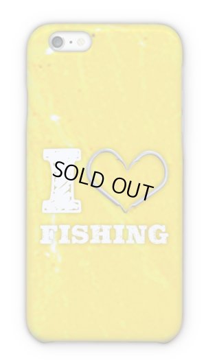 Photo1: 【Angler's Case】Cell-phone Case - I love Fishing - Yellow (built-to-order) (Product code： 2015090805)