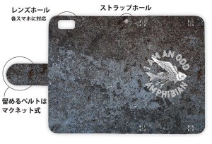 Photo3: 【Angler's Case】【Notebook Type】Cell-phone Case - I AM AM ODD AMPHIBIAN - (built-to-order) (Product code：diary2015110718)