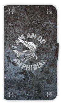 【Angler's Case】【Notebook Type】Cell-phone Case - I AM AM ODD AMPHIBIAN - (built-to-order) (Product code：diary2015110718)