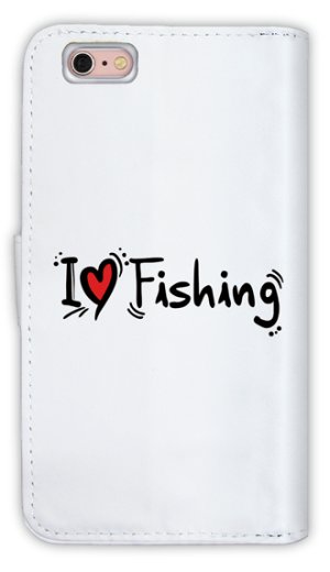 Photo2: 【Angler's Case】【Notebook Type】Cell-phone Case - I LOVE FISHING - (built-to-order) (Product code：diary2015103108)