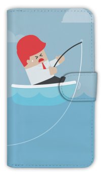 【Angler's Case】【Notebook Type】Cell-phone Case - Fisherman and Fisherman - (built-to-order) (Product code：diary2015103025)