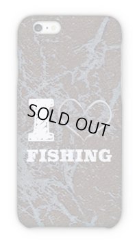 【Angler's Case】Cell-phone Case - I love Fishing - Brown (built-to-order) (Product code：2015090901)