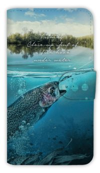【Angler's Case】【Notebook Type】Cell-phone Case - Moment of byte to lure - (built-to-order) (Product code：diary2015102906)