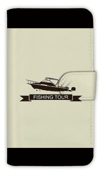 【Angler's Case】【Notebook Type】Cell-phone Case - Boat Fishing -  (built-to-order) (Product code：diary2015110703)