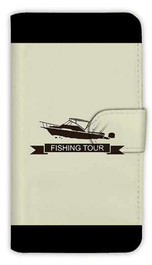 Photo1: 【Angler's Case】【Notebook Type】Cell-phone Case - Boat Fishing -  (built-to-order) (Product code：diary2015110703)