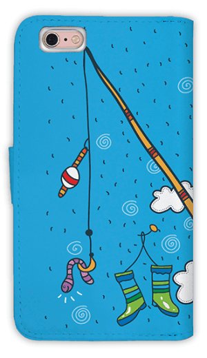 Photo2: 【Angler's Case】【Notebook Type】Cell-phone Case - My fishing at one day - (built-to-order) (Product code：diary2015110402)