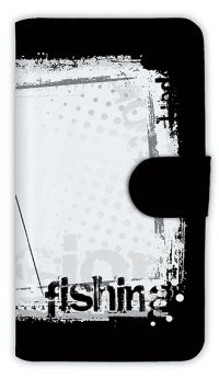 【Angler's Case】【Notebook Type】Cell-phone Case - fishing horizontal background - (built-to-order) (Product code：diary2015110410)