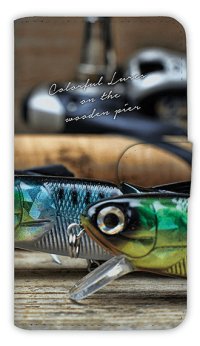 【Angler's Case】【Notebook Type】Cell-phone Case - Colorful Lures 1 -  (built-to-order) (Product code：diary2015110704)