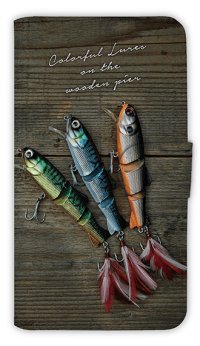 【Angler's Case】【Notebook Type】Cell-phone Case - Colorful Lures 2 -  (built-to-order) (Product code：diary2015110705)