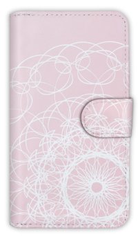 【Angler's Case】【Notebook Type】Cell-phone Case - Lace - Pink (built-to-order) (Product code：diary2015102948)