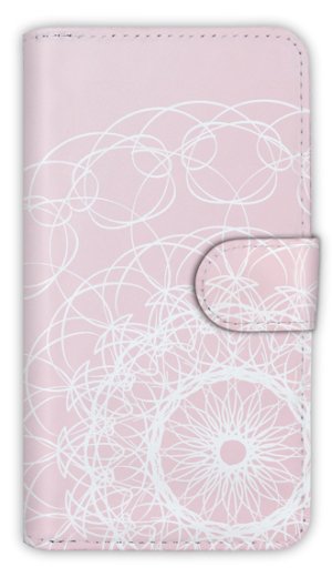 Photo1: 【Angler's Case】【Notebook Type】Cell-phone Case - Lace - Pink (built-to-order) (Product code：diary2015102948)