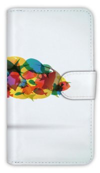 【Angler's Case】【Notebook Type】Cell-phone Case - Colorful fishes - (built-to-order) (Product code：diary2015103133)