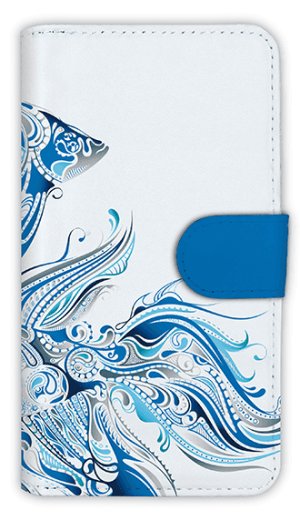 Photo1: 【Angler's Case】【Notebook Type】Cell-phone Case - Tropical - (built-to-order) (Product code：diary2015110507)