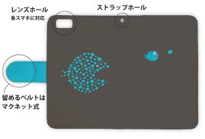 Photo3: 【Angler's Case】【Notebook Type】Cell-phone Case - Ecological Chain? - (built-to-order) (Product code：diary2015110407)