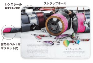 Photo3: 【Angler's Case】【Notebook Type】Cell-phone Case - Fishing tackle - (built-to-order) (Product code：diary2015102806)