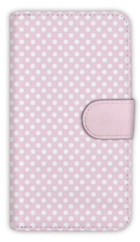 【Angler's Case】【Notebook Type】Cell-phone Case - Polka Dot - Sakura Pink (built-to-order) (Product code：diary2015102950)