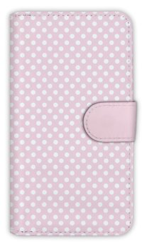 【Angler's Case】【Notebook Type】Cell-phone Case - Polka Dot - Sakura Pink (built-to-order) (Product code：diary2015102950)