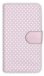 Photo1: 【Angler's Case】【Notebook Type】Cell-phone Case - Polka Dot - Sakura Pink (built-to-order) (Product code：diary2015102950) (1)