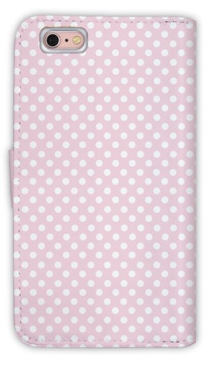 Photo2: 【Angler's Case】【Notebook Type】Cell-phone Case - Polka Dot - Sakura Pink (built-to-order) (Product code：diary2015102950)