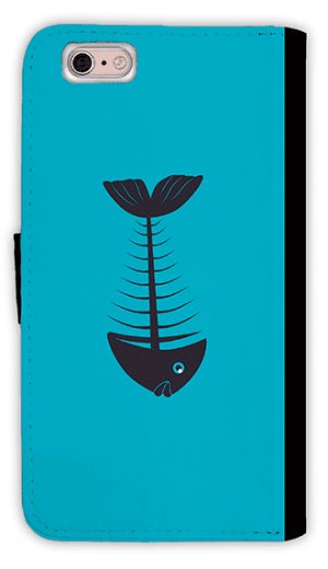 Photo2: 【Angler's Case】【Notebook Type】Cell-phone Case - Bone Fish - (built-to-order) (Product code：diary2015110412)