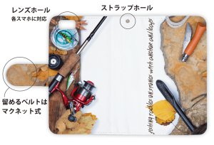 Photo3: 【Angler's Case】【Notebook Type】Cell-phone Case - Autumn Fishing Season - (built-to-order) (Product code：diary2015102808)