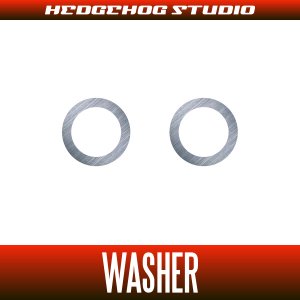 Photo1: P-WA 5mm×7mm×0.10mm Stainless Steel Adjusting Washers (shims) (2 pieces) [Handle knobs, Line rollers, etc.] (Abu Offshore Reels)