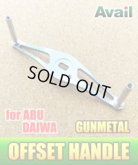 [Avail] Swept Handle for Abu/Daiwa (AB-STA) 90mm - GUNMETAL